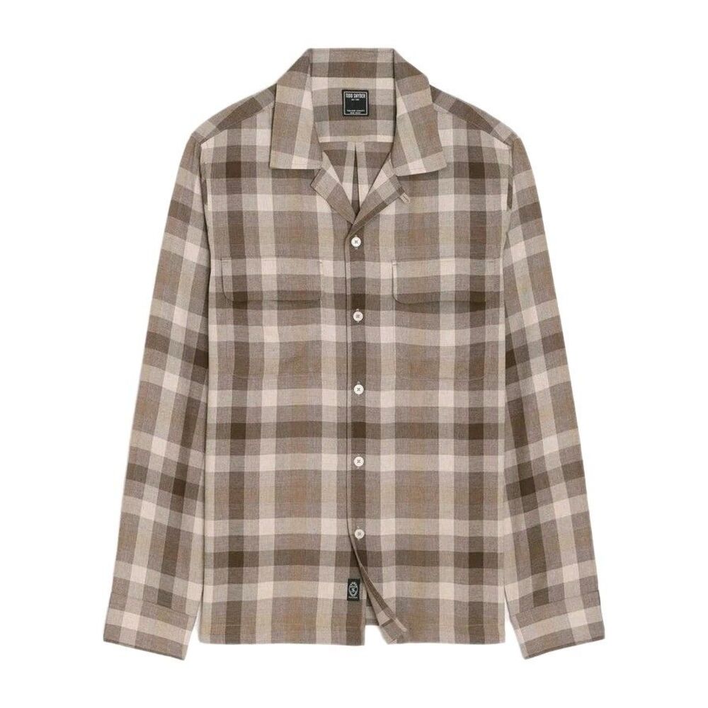NWT Todd Snyder Rayon Field Shirt Sz Small Mens Baja Dunes Plaid Button Up Long